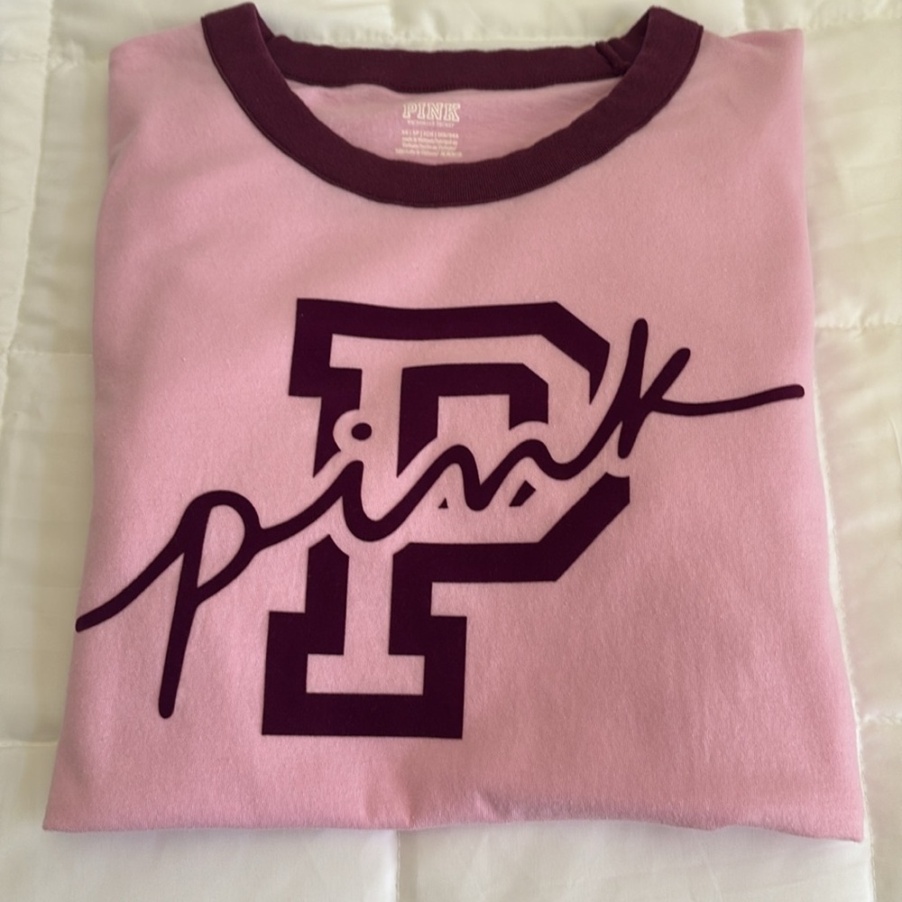 PINK Victoria's Secret‎ Mauve Crewneck XS sleep, shirt or oversize T-shirt